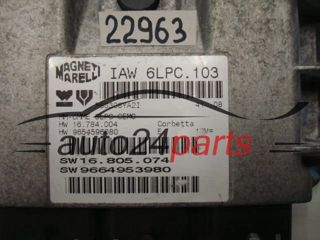 KOMPUTER STEROWNIK SILNIKA CITROEN C3 IAW 6LPC.103, 6LPC103, 9664953980