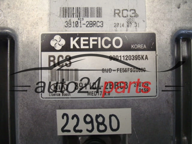 Sterownik silnika KIA HYUNDAI 39110-2BRC3 391102BRC3 9001120395KA MED17.9.8 - 22980