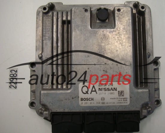 KOMPUTER STEROWNIK SILNIKA RENAULT KOLEOS 2.0 DCI BOSCH 0281014360, 0 281 014 360, 23710 JY0 QA, 23710JY0 QA, 23710-JY08D, 23710 JY08D, 1039S21013