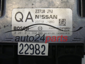 KOMPUTER STEROWNIK SILNIKA RENAULT KOLEOS 2.0 DCI BOSCH 0281014360, 0 281 014 360, 23710 JY0 QA, 23710JY0 QA, 23710-JY08D, 23710 JY08D, 1039S21013