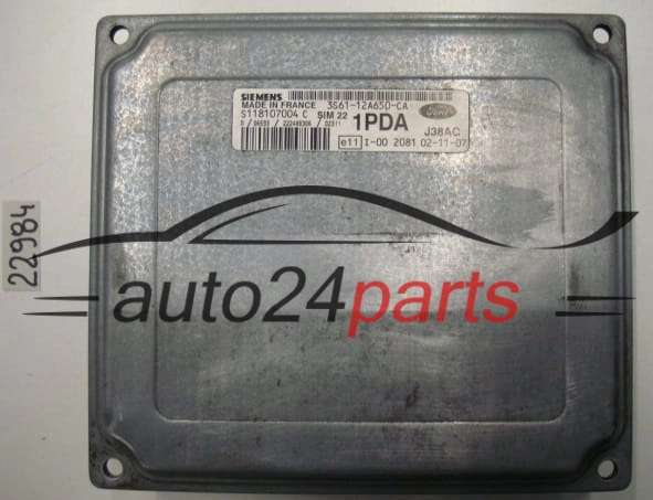 KOMPUTER STEROWNIK SILNIKA FORD FIESTA 1.4, SIEMENS S118107004 C, S118107004C, 3S61-12A650-CA, 3S6112A650CA, 1PDA