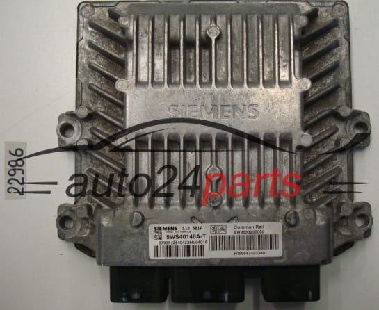 KOMPUTER STEROWNIK SILNIKA CITROEN PEUGEOT SID 801A, 5WS40146A-T, 5WS40146AT, SW9653205080