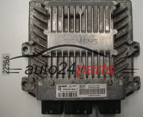 KOMPUTER STEROWNIK SILNIKA CITROEN PEUGEOT SID 801A, 5WS40146A-T, 5WS40146AT, SW9653205080