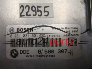 CALCULATEUR MOTEUR BMW X1 BOSCH 0 281 031 001, 0281031001, DDE 8580 307, DDE8580307, 8580307