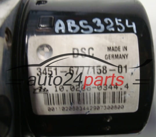 ABS POMPA I STEROWNIK BMW E81 E87 3451-6777158-01, 3451677715801, ATE 10.0206-0344.4, 10020603444, 3452 6777159-01, 3452677715901, 10.0960-0838.3, 10096008383