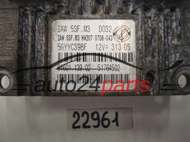 CENTRALITA DE MOTOR FIAT IAW 5SF.M3, IAW5SFM3, 51764502