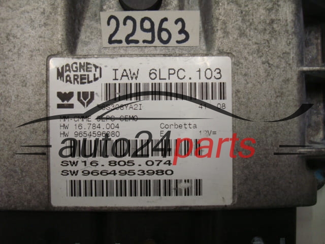 CENTRALITA DE MOTOR CITROEN C3 IAW 6LPC.103, 6LPC103, 9664953980