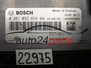 CALCULATEUR MOTEUR RENAULT CAPTUR 1.5 DCI BOSCH 0 281 032 654, 0281032654, 237106319R