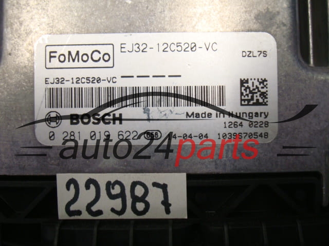 MOTORSTEUERGERÄT ECU STEUERGERAT RANGE ROVER BOSCH 0 281 019 622, 0281019622, EJ32-J2C520-VC, EJ32J2C520VC
