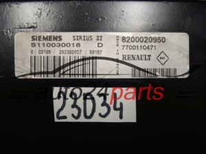 KOMPUTER STEROWNIK SILNIKA RENAULT MEGANE SIEMENS S110030018 D, S110030018D, 8200020950, 7700110471