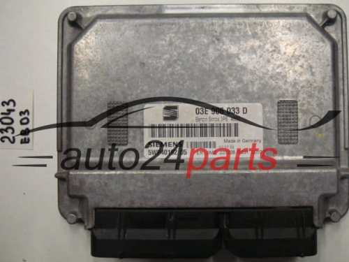KOMPUTER STEROWNIK SILNIKA VW VOLKSWAGEN 03E 906 033 D, 03E906033D, 5WP40192 05, 5WP4019205