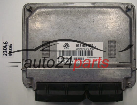 KOMPUTER STEROWNIK SILNIKA VW VOLKSWAGEN POLO 1.2 AZQ SIEMENS 5WP40194 05, 5WP4019405, 03E 906 033 L, 03E906033L, SIMOS 3PE 4726