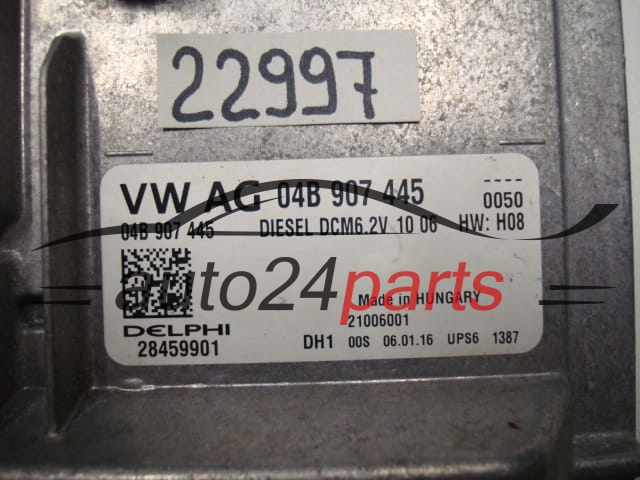 CALCULATEUR MOTEUR VW VOLKSWAGEN SKODA 1.4 TDI DELPHI 28459901, 04B 907 445, 04B907445, DCM6.2V