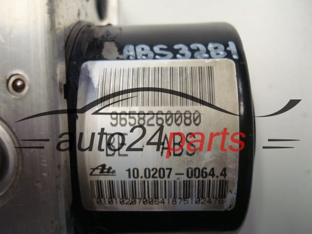 BOMBA HIDRAULICA Y CENTRALITA ABS CITROEN PEUGEOT 9658260080, 10.0207-0064.4, 10020700644, 10.0970-1124.3, 10097011243