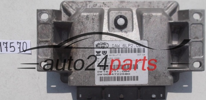 KOMPUTER STEROWNIK SILNIKA CITROEN C3 1.4 MAGNETI MARELLI IAW 6LP2.02, IAW6LP202, HW 16.631.044, 16631044, 9647498180, SW 16.711.064, 16711064, 9654722580 