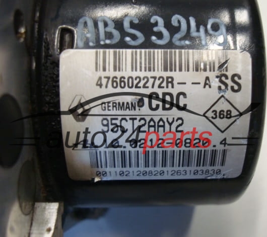 BOMBA HIDRAULICA Y CENTRALITA ABS RENAULT MEGANE 476602272R, 95CT2AAY2, 10.0212-0820.4, 10021208204, 28.5612-5802.3, 28561258023