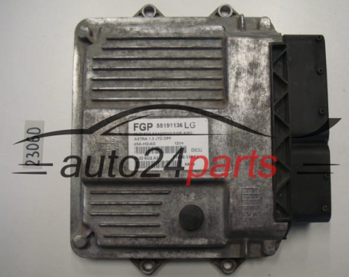 KOMPUTER STEROWNIK SILNIKA OPEL ASTRA 1.3 CDTI, 55191136 LG, MJD 6O2.A3, MJD6O2A3, 71600.119.01, 7160011901