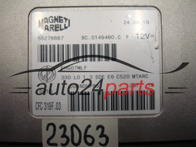 STEROWNIK SKRZYNI AUTOMATYCZNEJ FIAT 500 CFC 319F.03, CFC319F03, 55278887