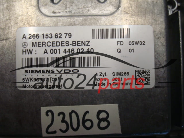 KOMPUTER STEROWNIK SILNIKA MERCEDES BENZ SIM266 A2661536279, A0014460240, 5WK90937