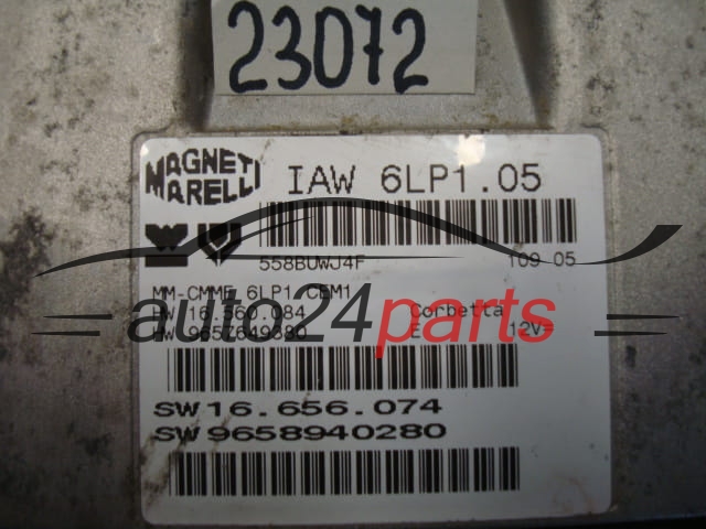 KOMPUTER STEROWNIK SILNIKA CITROEN IAW 6LP1.05, IAW6LP105, 9658940280