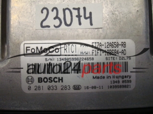KOMPUTER STEROWNIK SILNIKA FORD TRANSIT COURIER BOSCH 0 281 033 283, 0281033283, FT7A-12A650-RB, FT7A12A650RB