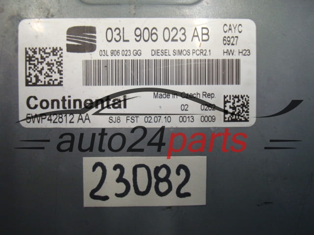 KOMPUTER STEROWNIK SILNIKA SEAT LEON 03L 906 023 AB, 03L906023AB, 03L906023, 5WP42812AA