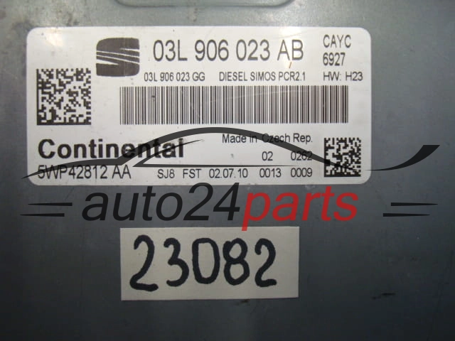 KOMPUTER STEROWNIK SILNIKA SEAT LEON 03L 906 023 AB, 03L906023AB, 03L906023, 5WP42812AA