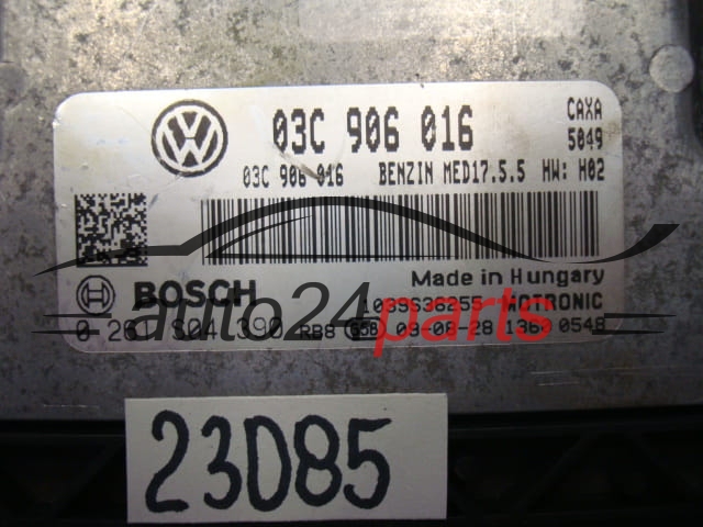 KOMPUTER STEROWNIK SILNIKA VW VOLKSWAGEN GOLF BOSCH 0 261 S04 390, 0261S04390, 03C 906 016, 03C906016, MED17.5.5
