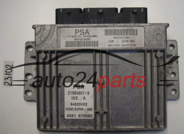 KOMPUTER STEROWNIK SILNIKA CITROEN 21584807-9, 215848079, 9654528680