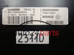 KOMPUTER STEROWNIK SILNIKA RENAULT MEGANE SCENIC S110030054 A, S110030054A, 8200035891, SIRIUS 32