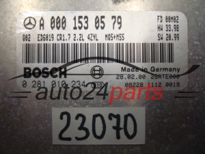 MOTORSTEUERGERÄT ECU STEUERGERAT MERCEDES BENZ BOSCH 0 281 010 234, 0281010234, A 000 153 05 79, A0001530579, CR1.7