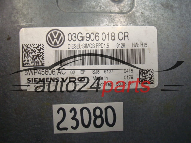 CENTRALITA DE MOTOR VW VOLKSWAGEN PASSAT 03G 906 018 CR, 03G906018CR, 03G906018, 5WP45606AC