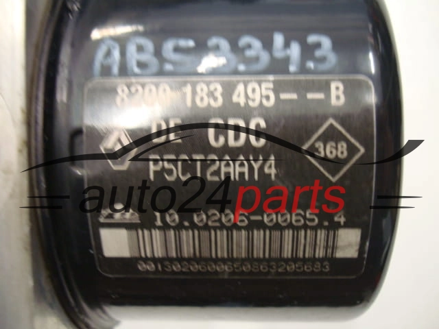 ABS POMPA I STEROWNIK RENAULT LAGUNA 8200183495, 8200 183 495 B, 8200183495B, P5CT2AAY4, ATE 10.0206-0065.4, 10020600654, 10.0960-1424.3, 10096014243