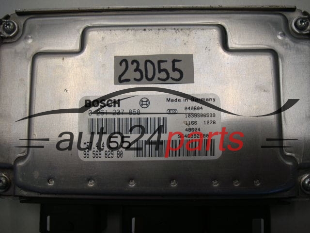 MOTORSTEUERGERÄT ECU STEUERGERAT CITROEN BOSCH 0 261 207 858, 0261207858, 96 569 829 80, 9656982980
