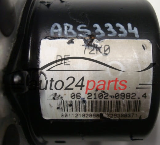 ABS PUMPE BLOCK HYDRAULIKPUMPE STEUERGERÄT SUZUKI SWIFT 72K0 DE, 72K0DE, 06.2102-0982.4, 06210209824, 06.2109-5191.3, 06210951913