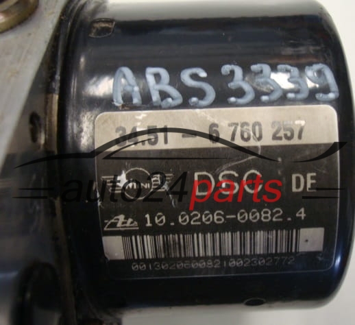 BOMBA HIDRAULICA Y CENTRALITA ABS BMW MINI COOPER 34.51-6760257, 34516760257, 10.0206-0082.4, 10020600824, 6750258