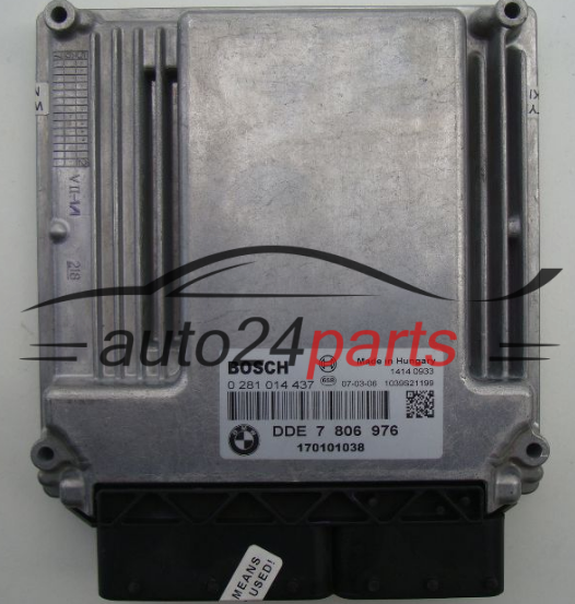 BMW E60 530 3.0 D BOSCH 0281014437, 0 281 014 437, DDE7806976, DDE 7 806 976, DDE7806976, 7806976