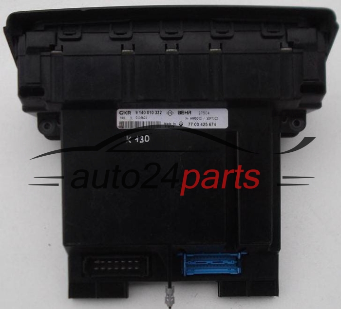 PANEL OGRZEWANIA STEROWNIK NAWIEWU REGULATOR KLIMATRONIK RENAULT LAGUNA 9 140 010 332 / 9140010332 / 77 00 425 674 / 7700425674