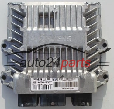 CITROEN C3 1.4 HDI SIEMENS 5WS40110C-T, 5WS40110CT, SW 9653447480, HW 9648624280, SID804