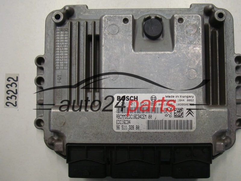 KOMPUTER STEROWNIK SILNIKA CITROEN PEUGEOT 1.6 HDI BOSCH 0 281 011 629, 0281011629, 96 511 328 80, 9651132880, 9653958980, EDC16C34