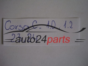 PRZEWOD KLIMATYZACJI OPEL CORSA C 1.0 , 1,2