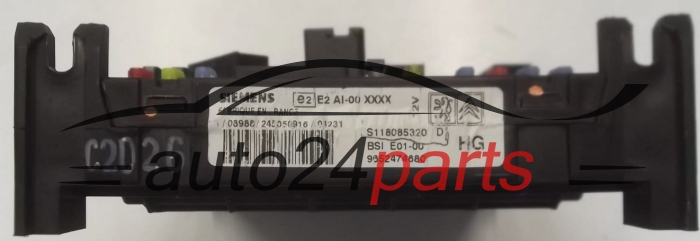 CENTRALKA MODUL STEROWNIK KOMFORTU CITROEN PEUGEOT SIEMENS S118085320D, 9652474680, BSI E01-00 HG