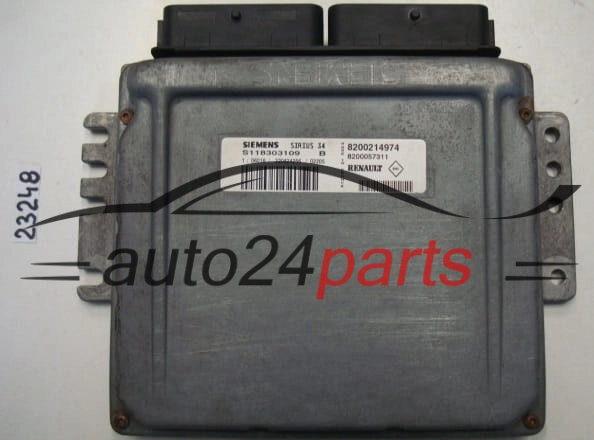 KOMPUTER STEROWNIK SILNIKA RENAULT CLIO SCENIC SIEMENS S118303109 B, S118303109B, 8200214974, 8200057311