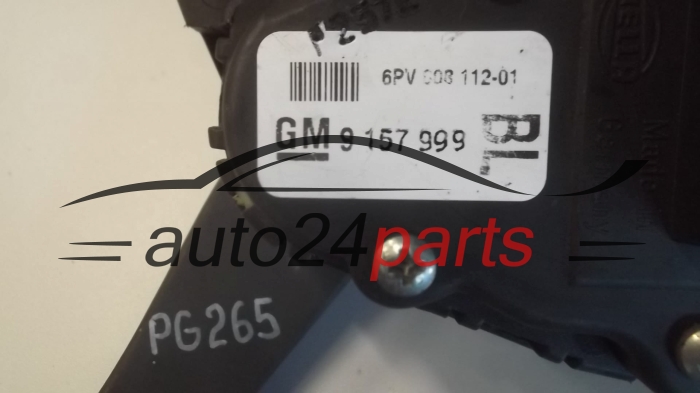 POTENTIOMETRE DE PEDALE DE GAZ D'ACCELERATEUR OPEL ASTRA H 9 157 999, 9157999