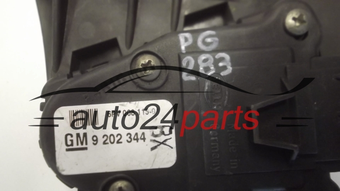 POTENTIOMETRE DE PEDALE DE GAZ D'ACCELERATEUR OPEL ZAFIRA B 9 202 344, 9202344