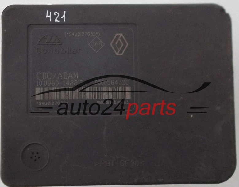 ABS RENAULT LAGUNA 2.2 DCI ATE 8200 159 837 B, 8200159837B, 10.0206- 0092.4, 100206-00924, 10.0960-1422.3, 10096014223