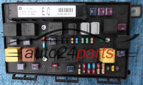 BOITE ELECTRIQUE A RELAIS ET FUSIBLE OPEL ASTRA ZAFIRA B 13181662 EC, 13 181 662, HELLA 5DK008668-51, 5DK 008 668-51, 93182941, 6238006, 62 38 006 