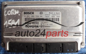 MOTORSTEUERGERÄT ECU STEUERGERÄT TOYOTA YARIS 1.0 89661-0D393 1SZ-FE, 896610D393, BOSCH 0261208594, 0 261 208 594