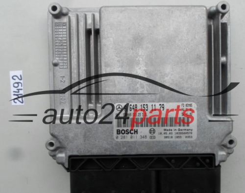 KOMPUTER STEROWNIK SILNIKA MERCEDES S 320 CDI BOSCH 0 281 011 348, 0281011348, A 648 153 11 79, A6481531179, CR3.23