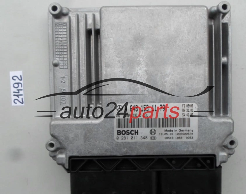 KOMPUTER STEROWNIK SILNIKA MERCEDES S 320 CDI BOSCH 0 281 011 348, 0281011348, A 648 153 11 79, A6481531179, CR3.23